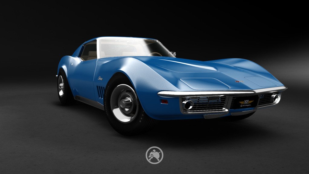 Carros Customizados e Tuning em 3D, Chevrolet Corvette 1969